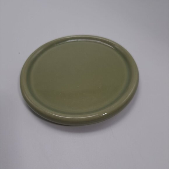Longaberger Pottery USA Lid Coaster Sage Green #30226 Replacement Addition - Picture 1 of 5